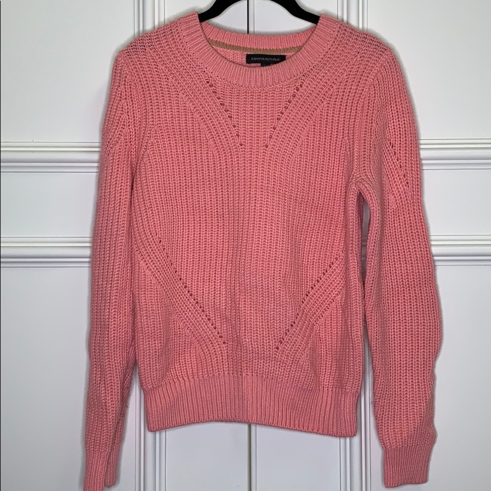 Banana Republic wool pink sweater